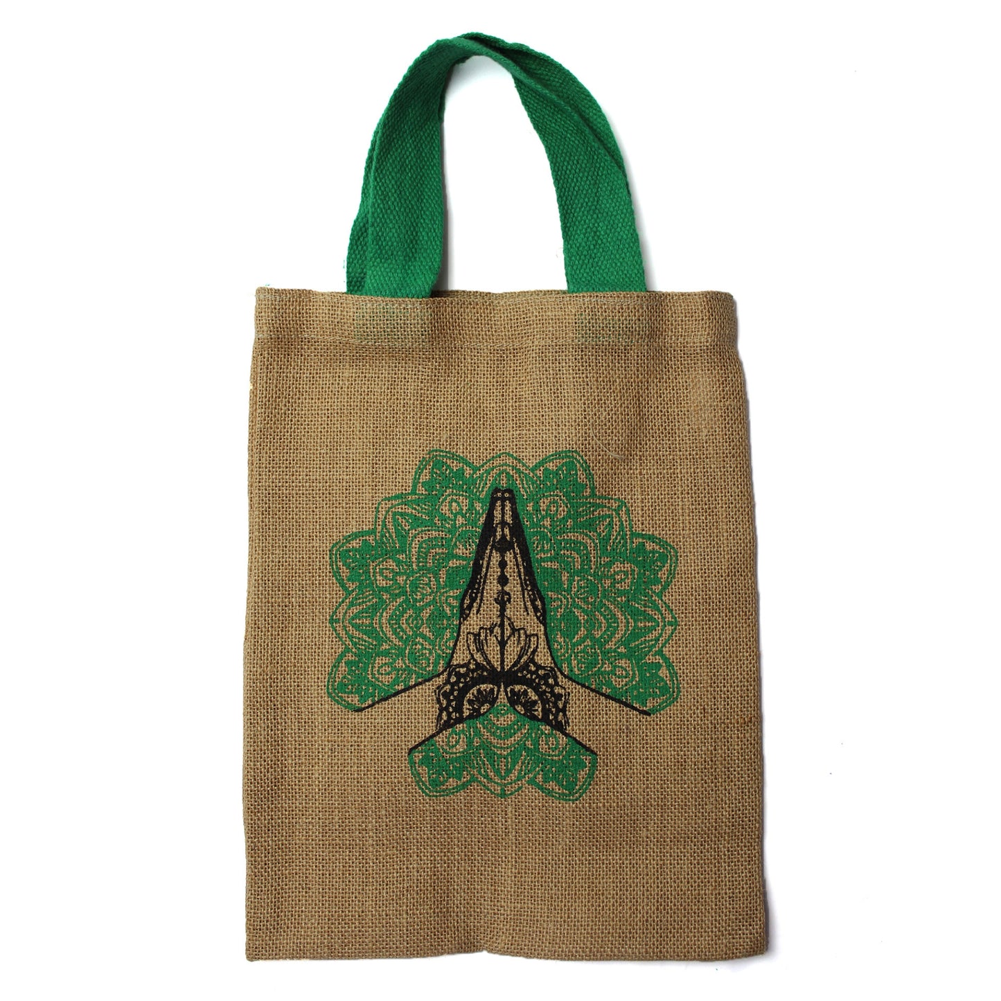 Jute-pose med tryk, Lille 35x26 cm